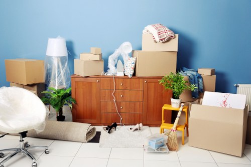 Careful furniture loading during a Holloway house move
