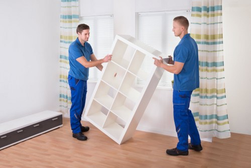 Family using secure storage in Holloway for household items